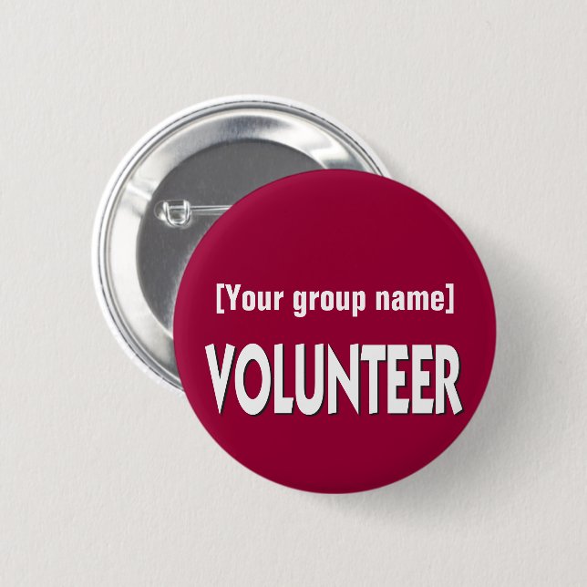 Custom Volunteer Badge (Front & Back)