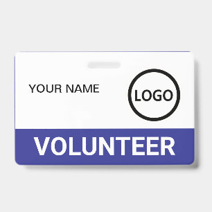 Custom Volunteer Badge Lanyard Event Team Logo ID Badge