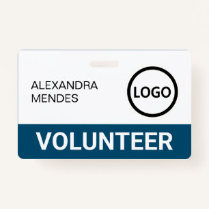Custom Volunteer Badge Lanyard Event Team Logo ID Badge