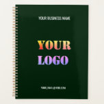 Custom Vompany Logo and Text Business Planner<br><div class="desc">Custom Colours and Font - Your Company Logo and Text Promotional Business Personalised - Add Your Logo - Image / Business Name - Company / Contact Information - E-mail or Website / Phone - Resize and move or remove and add elements - image / text with Customisation tool. Choose /...</div>