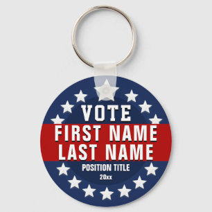 Custom Vote  Key Ring
