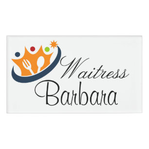 Custom Waitress Name Tag