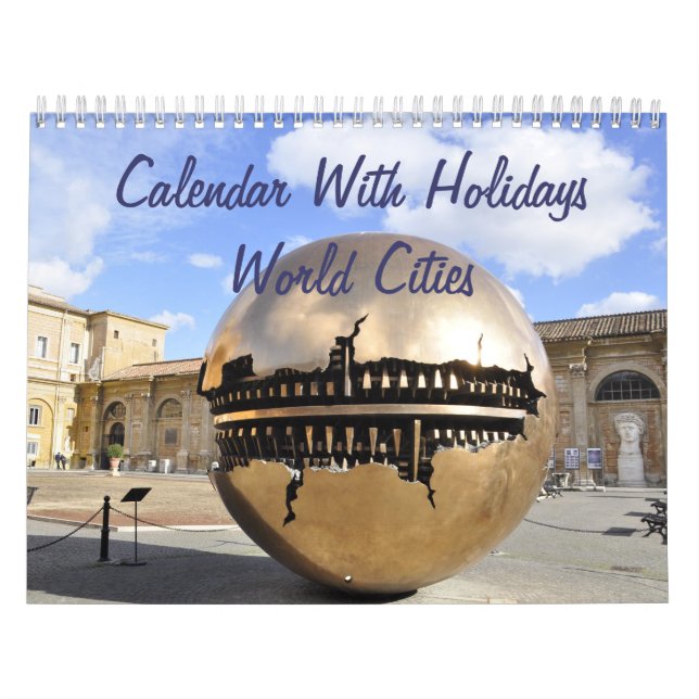 Custom Wall Calendar - World Cities (Cover)