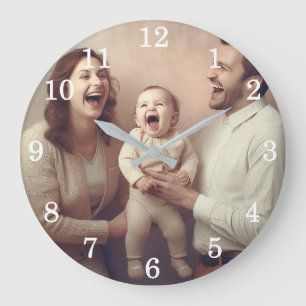 Custom Wall Clock (Add Your Own Photo and/or text)