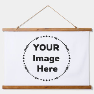 Custom Wall Decor: Your Image Here Hanging Tapestry