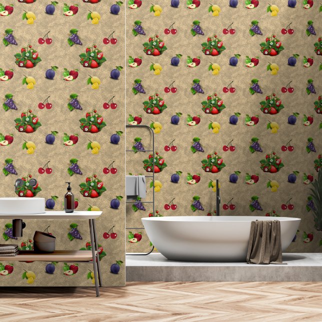 Custom Wallpaper 2' x 4', NullValue (Bathroom)