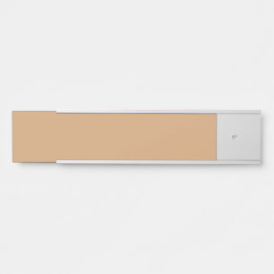 Custom Warm Sand Name Plate – Office & Events