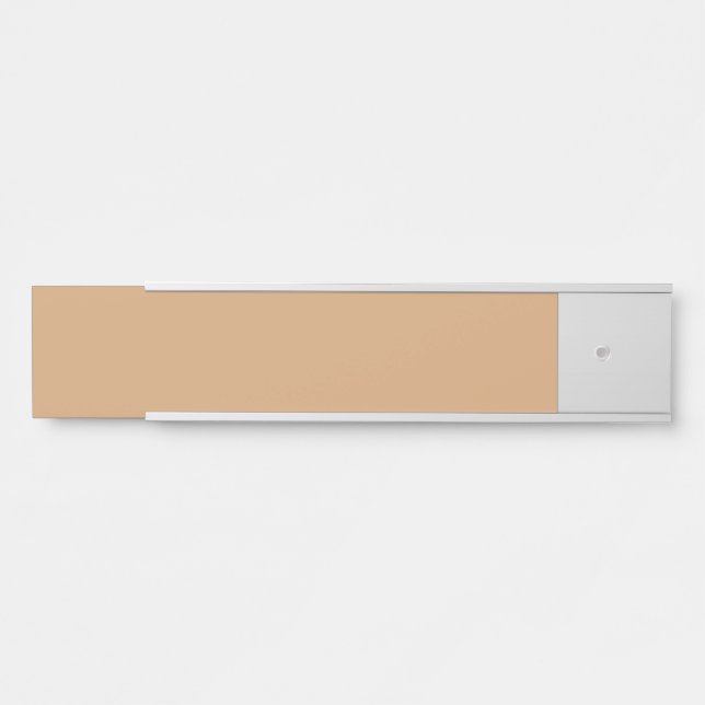 Custom Warm Sand Name Plate – Office & Events (Front)