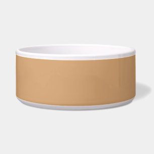Custom Warm Sand Pet Bowl