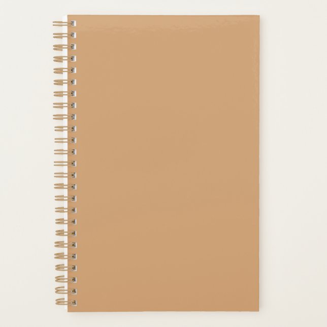 Custom Warm Sand Weekly Planner (Front)