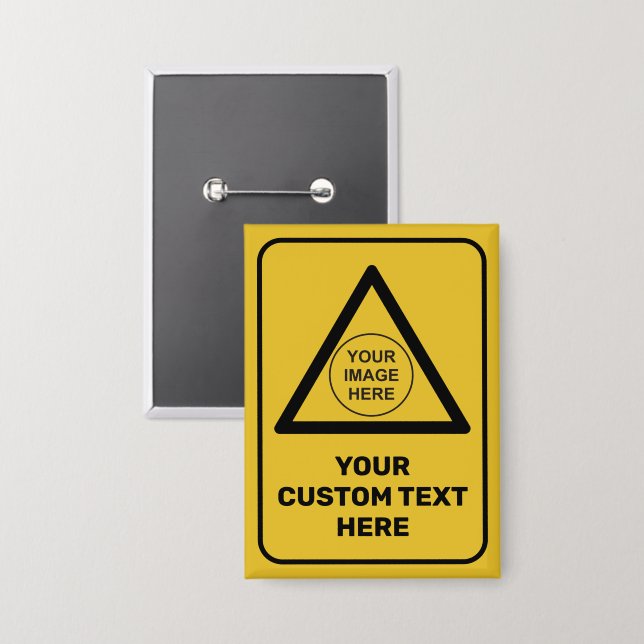 Custom Warning Triangle Sign (Front/Back)