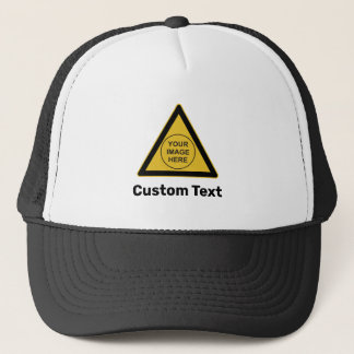 Custom Warning Triangle Sign Trucker Hat