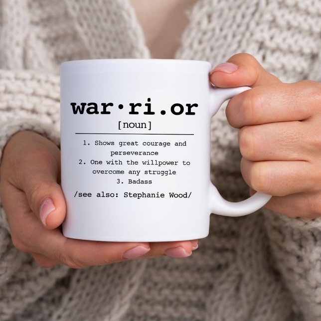 Custom Warrior, Alcohol Addiction, Cancer Survivor Coffee Mug (Creator Uploaded)