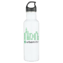 Custom Water Bottle (24 oz), White
