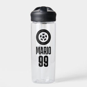Custom water bottle gift for race car enthusiast