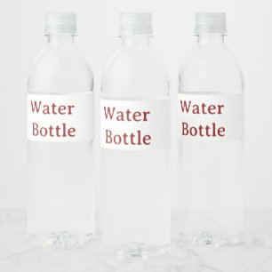custom Water Bottle Label 