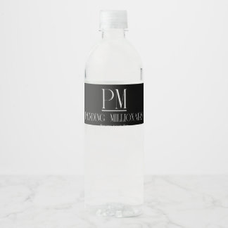 Custom Water Bottle Label (8.25" x 1.75")