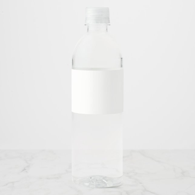 Custom Water Bottle Label (8" x 2.125") (Front)