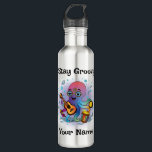 Custom Water Bottle | Retro Octopus Name & Text<br><div class="desc">✨ Stay Groovy with a retro octopus stainless steel water bottle you can make your own!
🖊️ Customize the top phrase   add any name for a one-of-a-kind gift.
🚰 Perfect for daily hydration,  workouts,  school,  and travel.
🎁 Great for birthdays,  holidays,  and personalized surprises.</div>