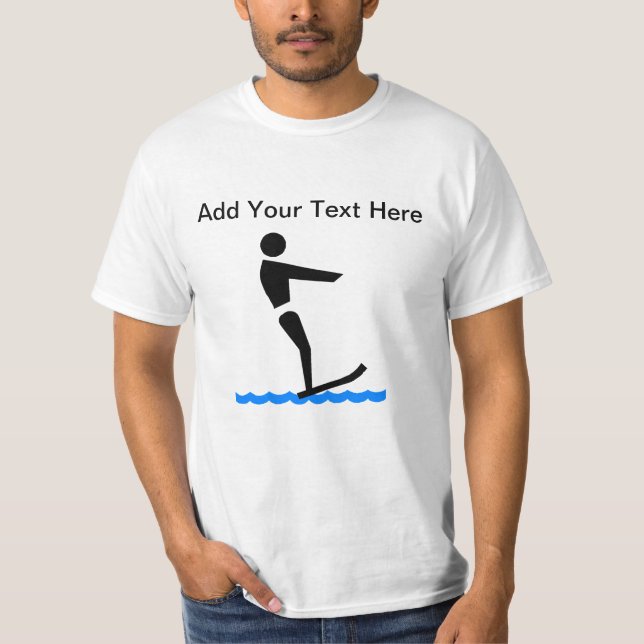Custom Water Skiing T-Shirt (Front)