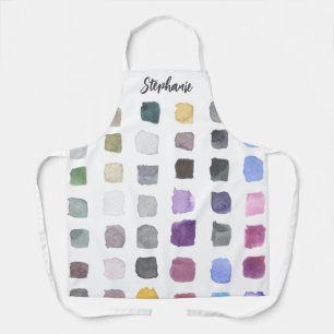 Custom Watercolor Artist Apron