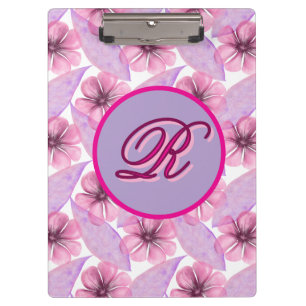 Custom Watercolor floral pattern Poster Clipboard