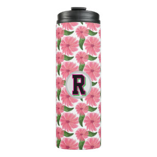 Custom Watercolor floral pattern Thermal Tumbler