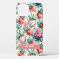 Custom Watercolor Fresh Strawberries