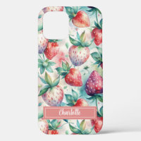 Custom Watercolor Fresh Strawberries