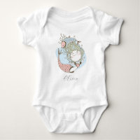Custom Watercolor Mermaid Personalised Girl