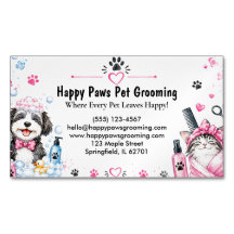 Custom Watercolor Pet Grooming