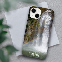 Custom Waterfall & Rainbow iPhone 14 Case