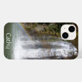 Custom Waterfall & Rainbow iPhone 14 Case (Back (Horizontal))