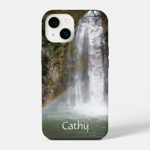 Custom Waterfall & Rainbow iPhone 14 Case