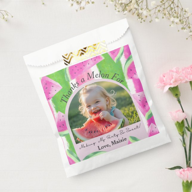 Custom Watermelon Photo Favour Bags (Sealed)