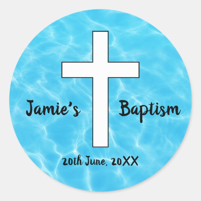 Custom Waters of Baptism sticker (Front)