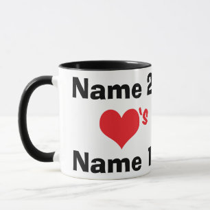 Custom We Love Each Other (Reversed) Mugs