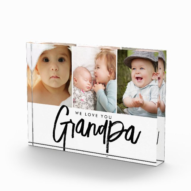 Custom We love you Grandpa Grandchildren photos (Right)