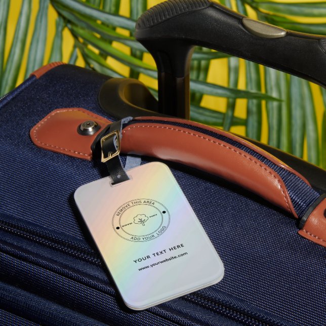 Custom Website Address Logo Luggage Tag (Front Insitu 1)