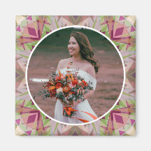 Custom Wedding Anniversary Autumn Fall Pink Photo