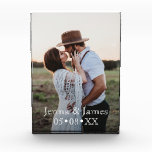 Custom Wedding Anniversary Make it Unique Photo Block<br><div class="desc">Add your favourite photo to customise and personalise this elegant photo block. Beautiful wedding anniversary keepsake gift. 

Photo by Jessica Rockowitz from Unsplash,  thank you!</div>