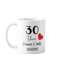 Custom Wedding Anniversary Mug– Custom Name & Date