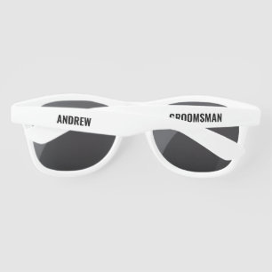 Custom Wedding Bachelor Party Favours Groomsman Sunglasses