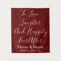 Custom Wedding Backdrop, Burgundy Ceremony Decor