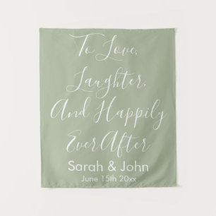 Custom Wedding Backdrop Rustic Reception Banner Tapestry