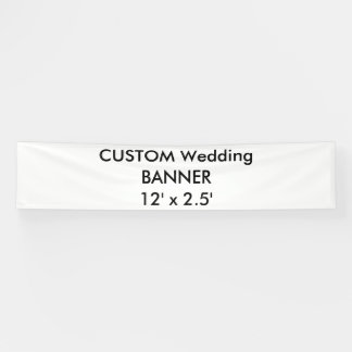 Custom Wedding Banner 12' x 2.5'