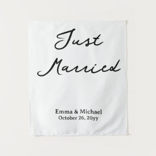Custom Wedding Banner Personalised Ceremony Sign Tapestry