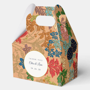 Custom Wedding Bridal Shower Vintage Japanese Art Favour Box