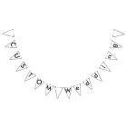 Custom Wedding Bunting Banner - Classic Triangle