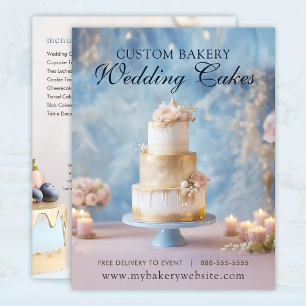 Custom Wedding Cakes Bakery Flyer